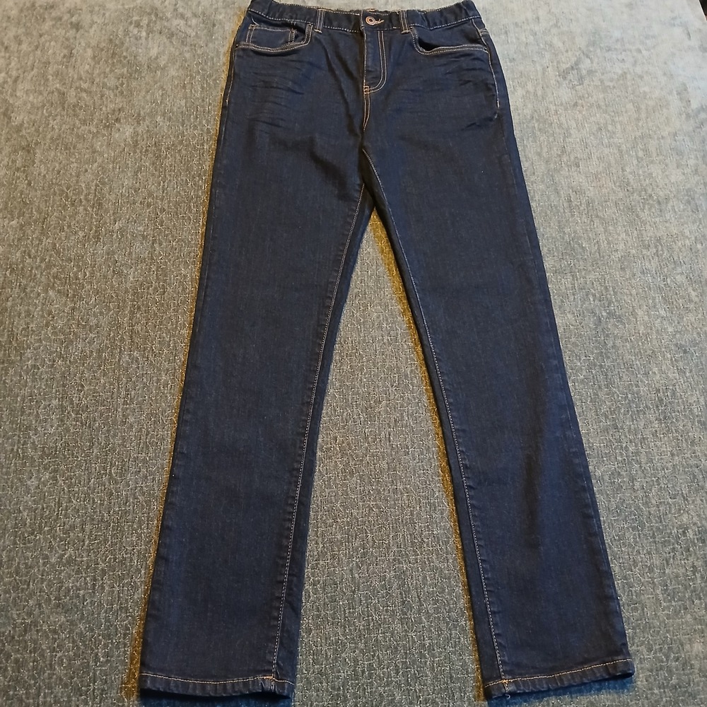 Lucky Brand Boys Authentic Skinny Jeans Dark Wash Denim Size 20
